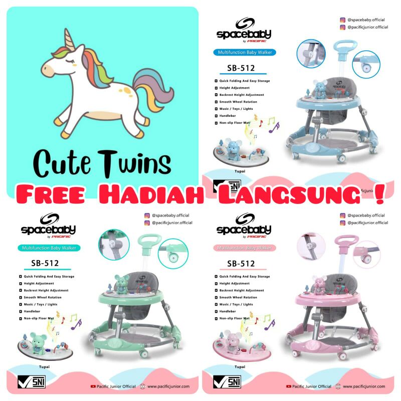 baby walker sb512 dorongan free bubble