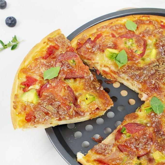 

Perforated Pizza Pan 9.5inch / 24.5cm Loyang Pizza dengan Lubang - 24cm