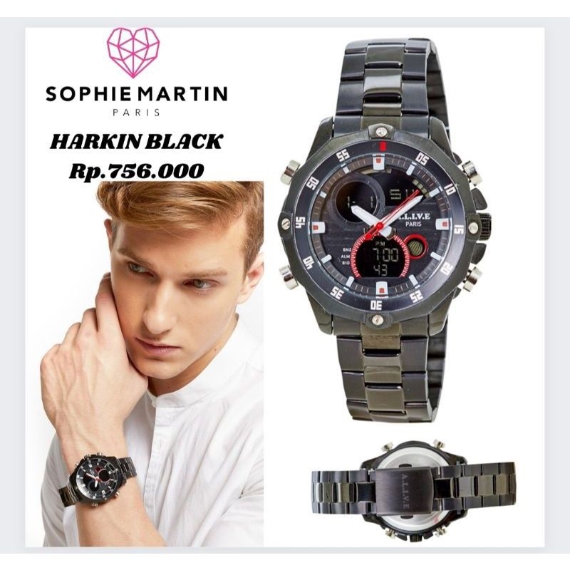 HARKIN BLACK  JAM PRIA    DIGITAL ORI ALIVE SOPHIE PARIS ANTI AIR
