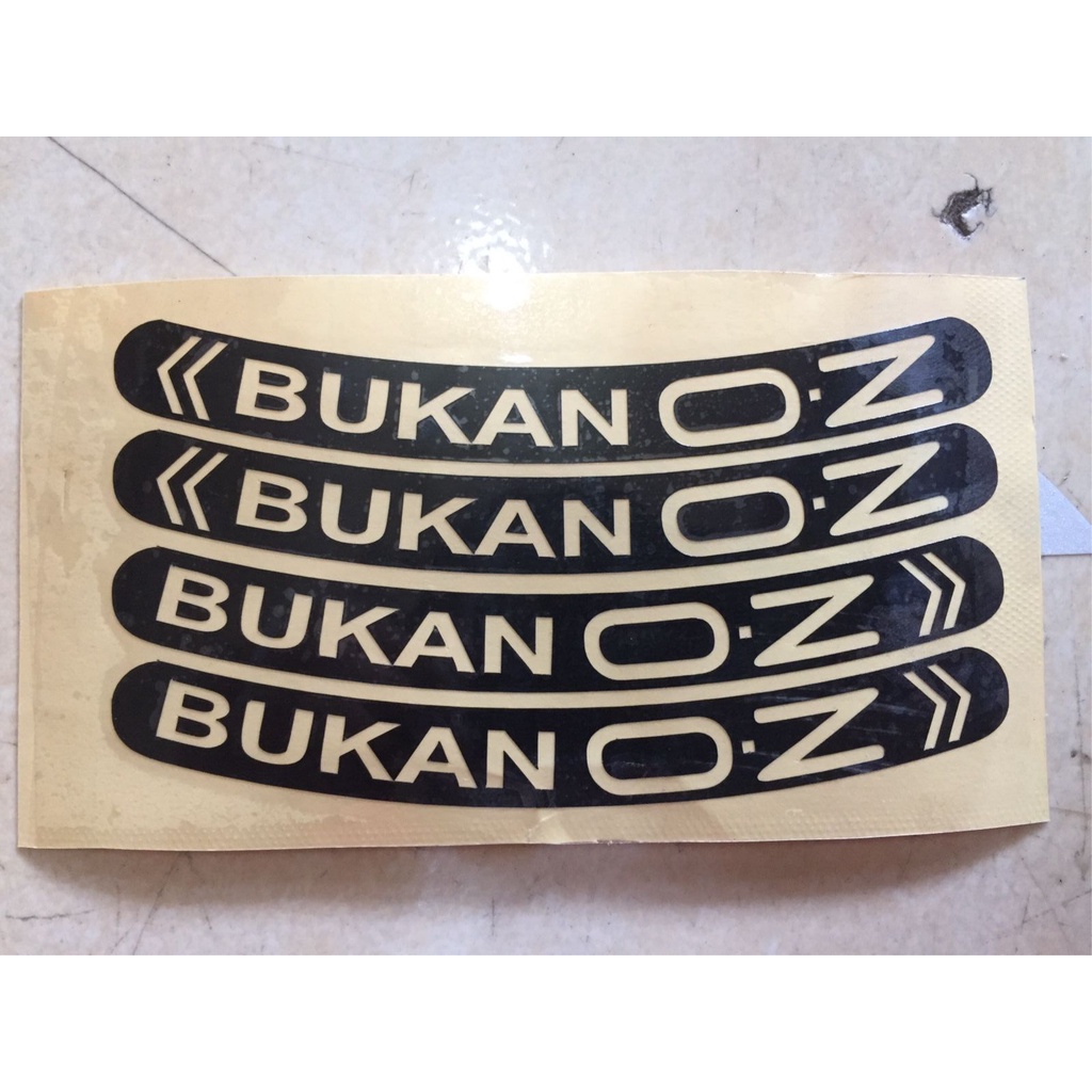 Stiker Bukan OZ Bahan Asahi Replektor Cutting Sticker Variasi