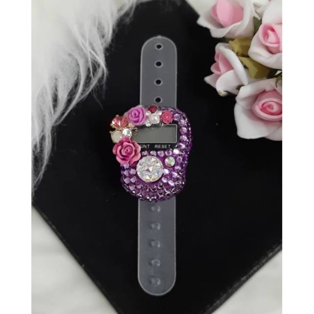 TASBIH DIGITAL Swarovski SW Ungu/ALAT HITUNG DZIKIR/TASBIH DIGITAL BLINK