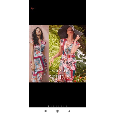 selmark satin loose dress