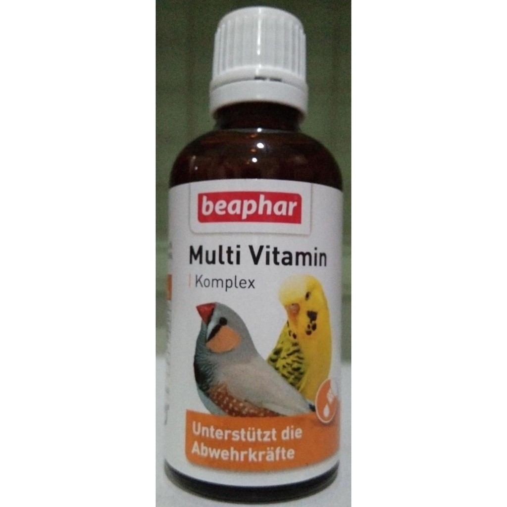 Beaphar Multi vitamin komplek vogel 50ml anti stres for all bird