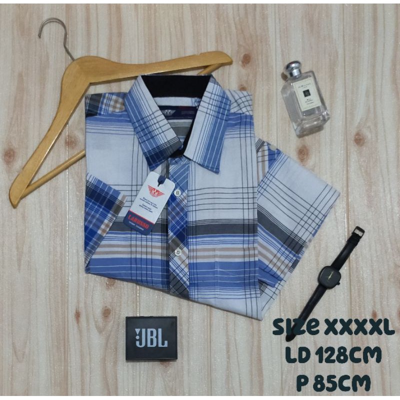 Cuci gudang kemeja pendek larusso brand matahari kemeja murah