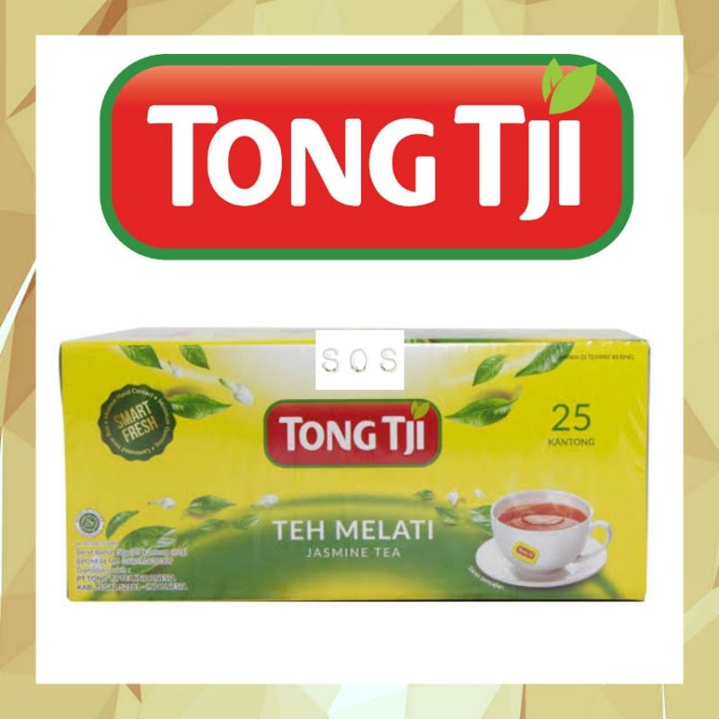 

《OS3》 Tong Tji Teh celup melati isi 25 kantong FREE TEA DISPENSER*