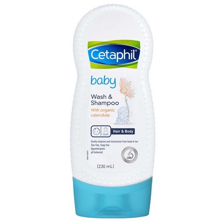 Cetaphil Gentle Wash and Shampoo Calendula 230Ml