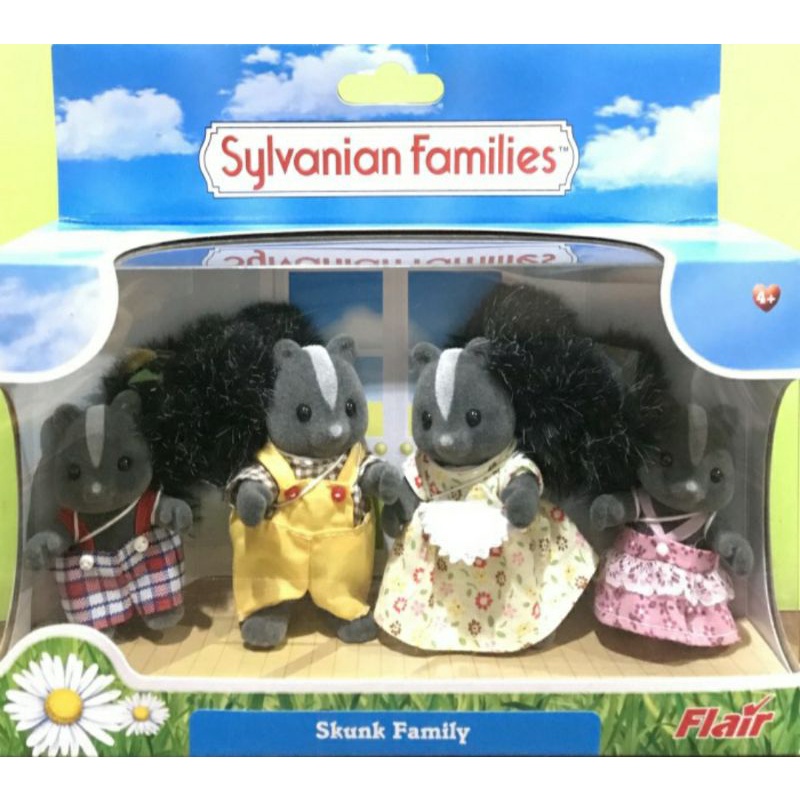 Sylvanian Families Skunk Family Rare Version Flair US