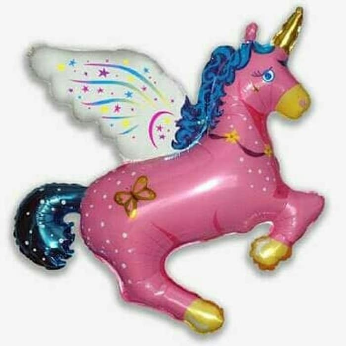 Balon Foil Unicorn Blue And Pink untuk ulang tahun anak