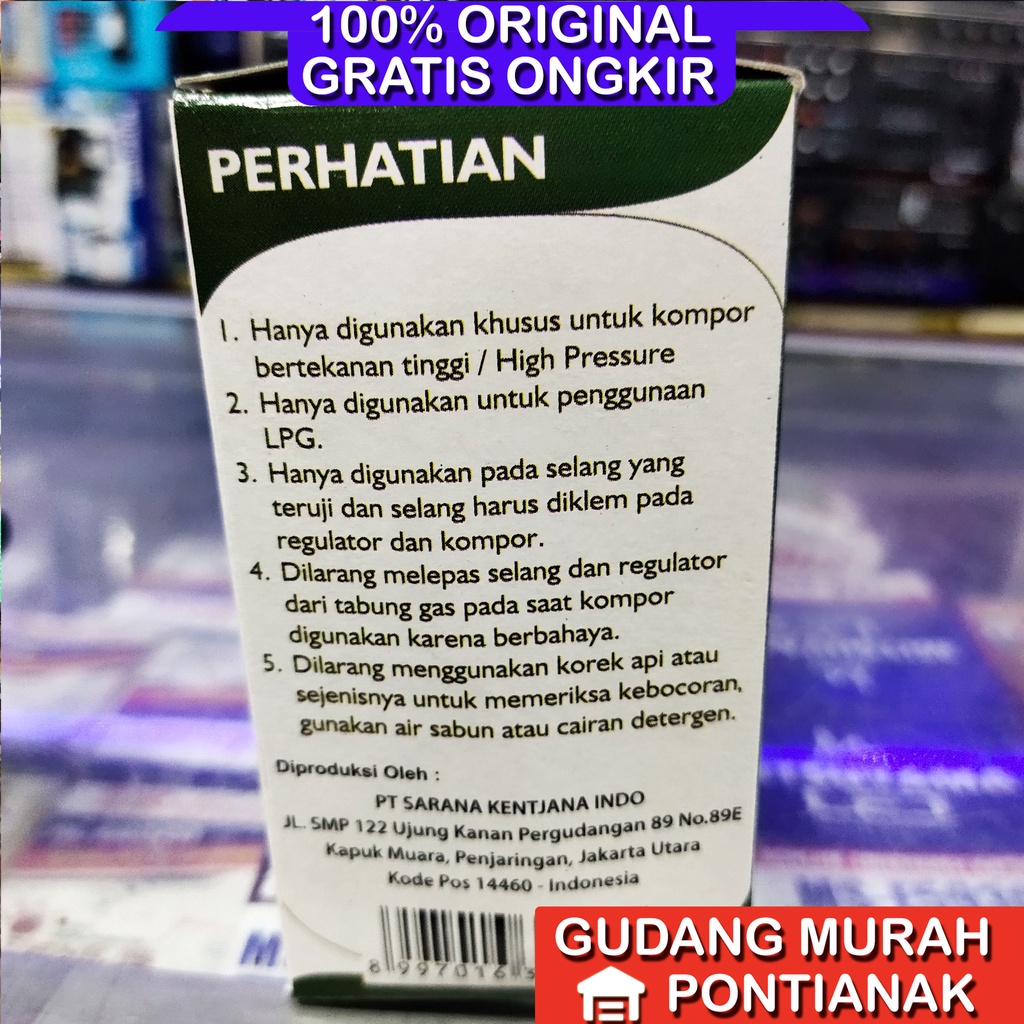 Regulator Quantum Tekanan Tinggi High Pressure QRH 08 GB tanpa meter