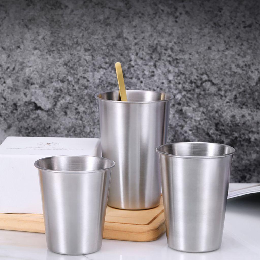[Elegan] Handy Cup Berkualitas 350/500ml Botol Air Satu Lapis Stainless Steel Cangkir Minuman Dingin Sederhana