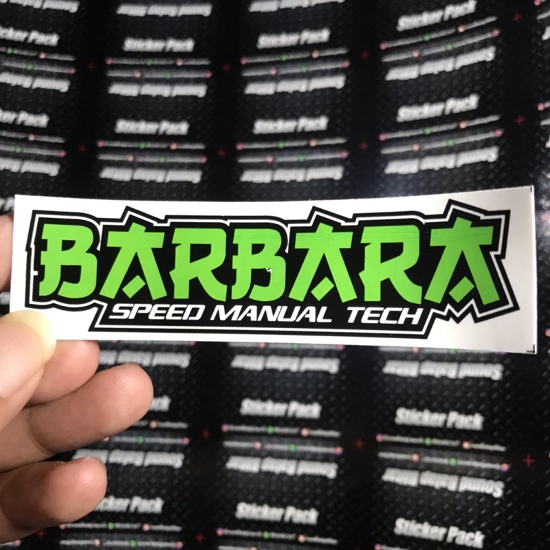 Stiker Motor Racing Bengkel Balap - MJKM Barbara Aben