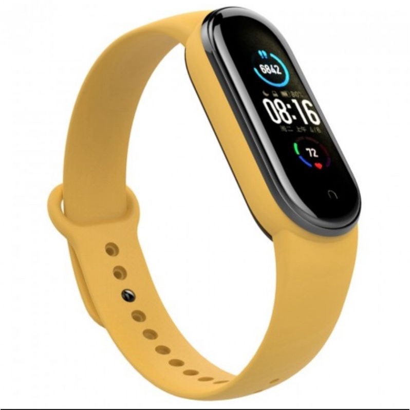 SMARTBAND M5 MI5 JAM TANGAN SMARTBAND WATERPROOF FITNESS - KUNING