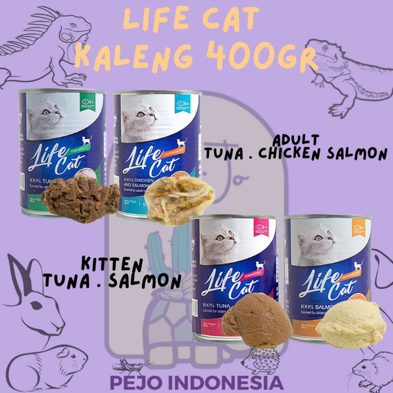 Life Cat Kaleng Wet Food Makanan Basah Kucing LifeCat 400g