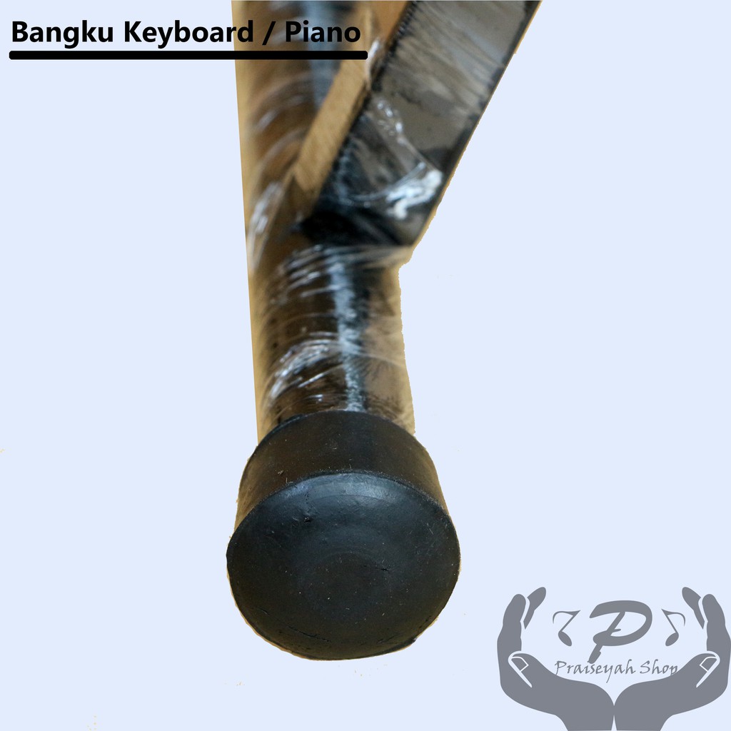 Kursi Keyboard / Bangku Piano Chair Double Kaki