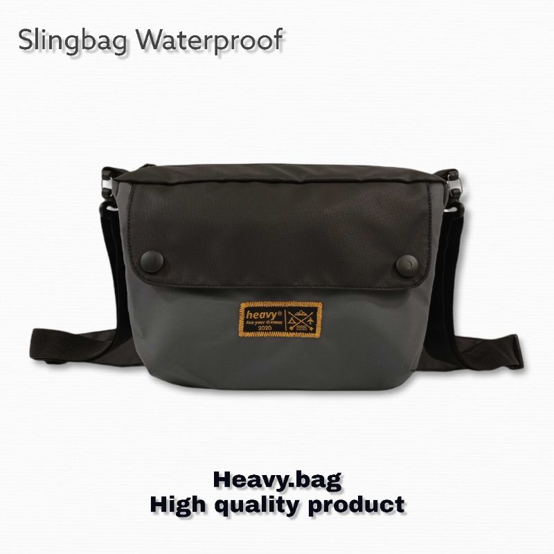 [HEAVY.BAG] ARGLE SLING BAG WATERPROOF . TAS SELEMPANG ORI HEAVY TAHAN AIR