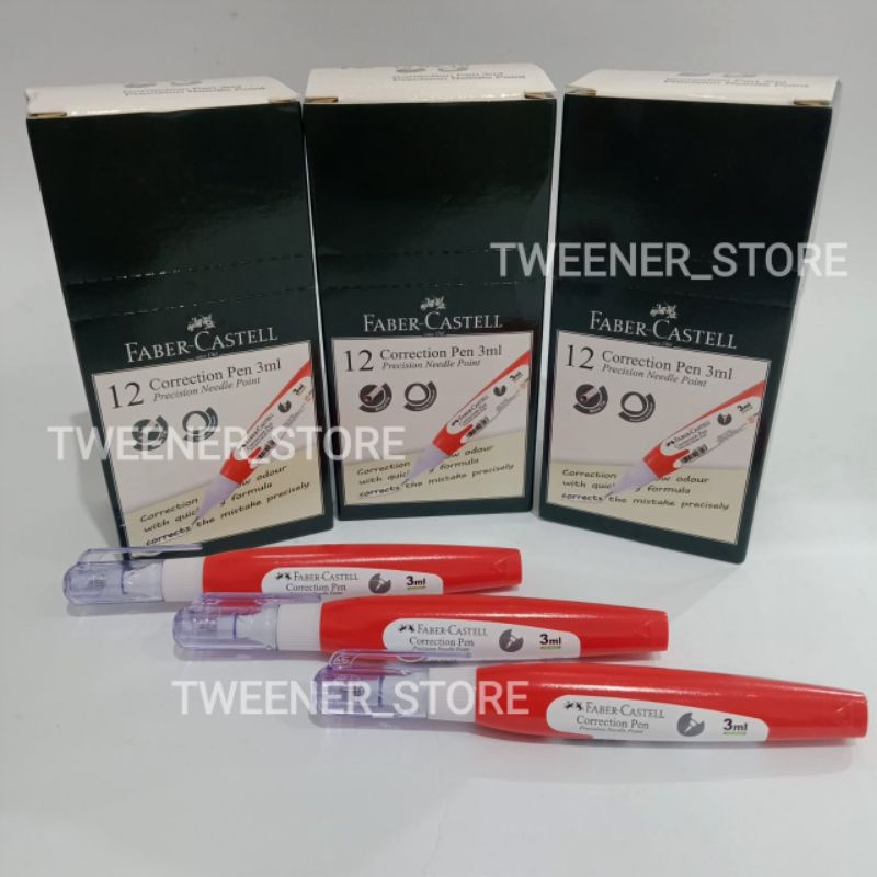 

Faber Castell Correction Pen 3ml Red Tipe X | Tip X / Tipex