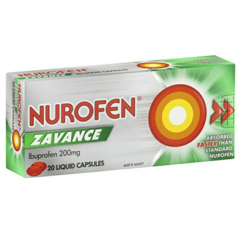 Jual Nurofen Zafance Fast Pain Relief Tabs 24 Pak 256 Mg Australia Indonesia|Shopee Indonesia