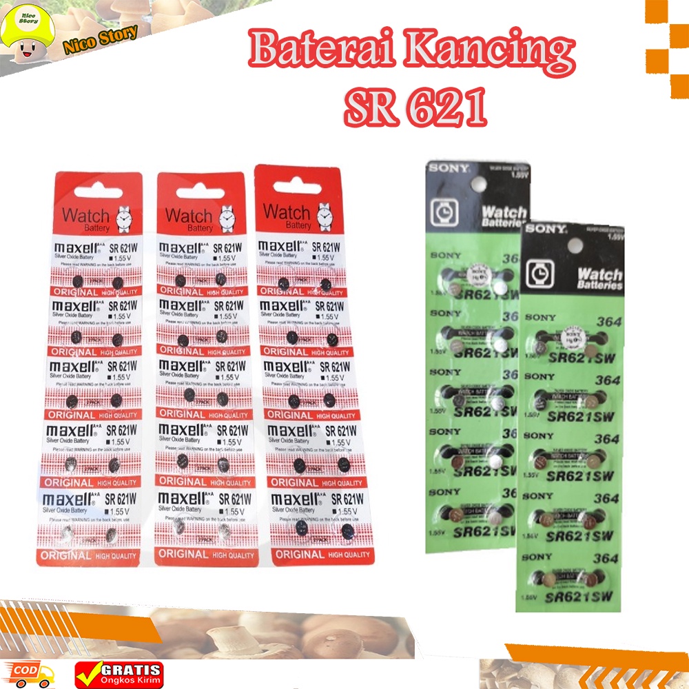 (NCS) COD Baterai Batre Kancing Battery Jam Tangan Watch Sony SR626SW 377 SR 626 SW