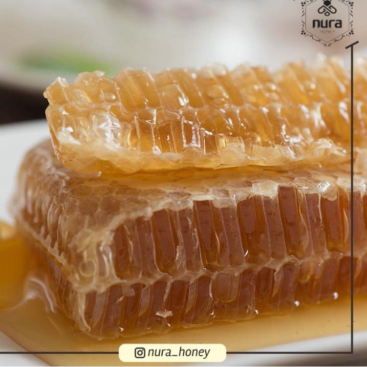 

(T-UHY> (♡> // Sarang Madu Melifera / Nura Honeycomb 250gr / Madu Asli Murni Mentah (siap dikirim>