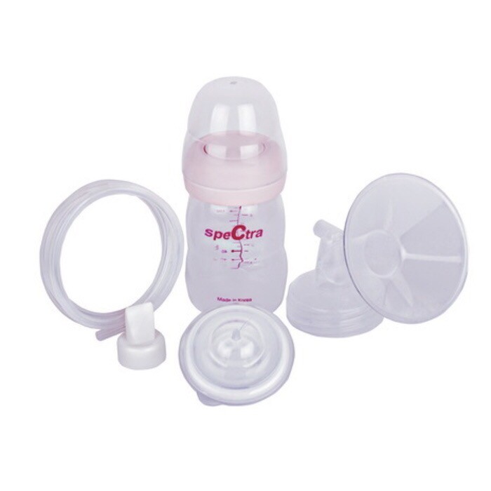 SPECTRA Corong / Breast Shield (Breastshield) Set + PP Bottle / Botol Wide Neck Original Size S / M