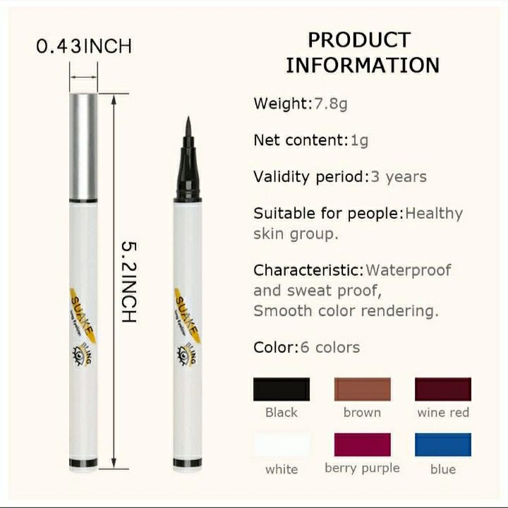 rcsbeauty - Eyeliner warna hitam eyeliner warna putih merah