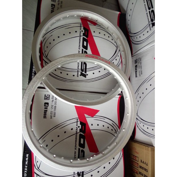 BRILIANT Velg Rossi 185x17 dan 215x17 silver blas kulit jeruk
