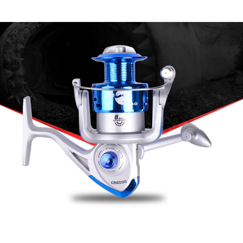 Debao Reel Pancing Spinning CS4000 8 Ball Bearing 5.2:1 Gear Ratio - Blue