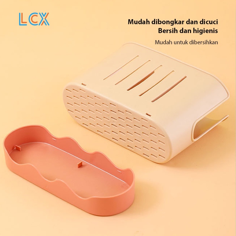 LCX Premium Cutlery Holder Tempat Sendok Garpu Drainer Rak Sendok Garpu Meja Motif Berdiri VS-67