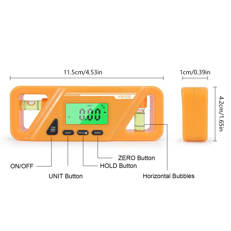 Kiss Inclinometer Digital Pengukur Level Kemiringan Permukaan Magnetik