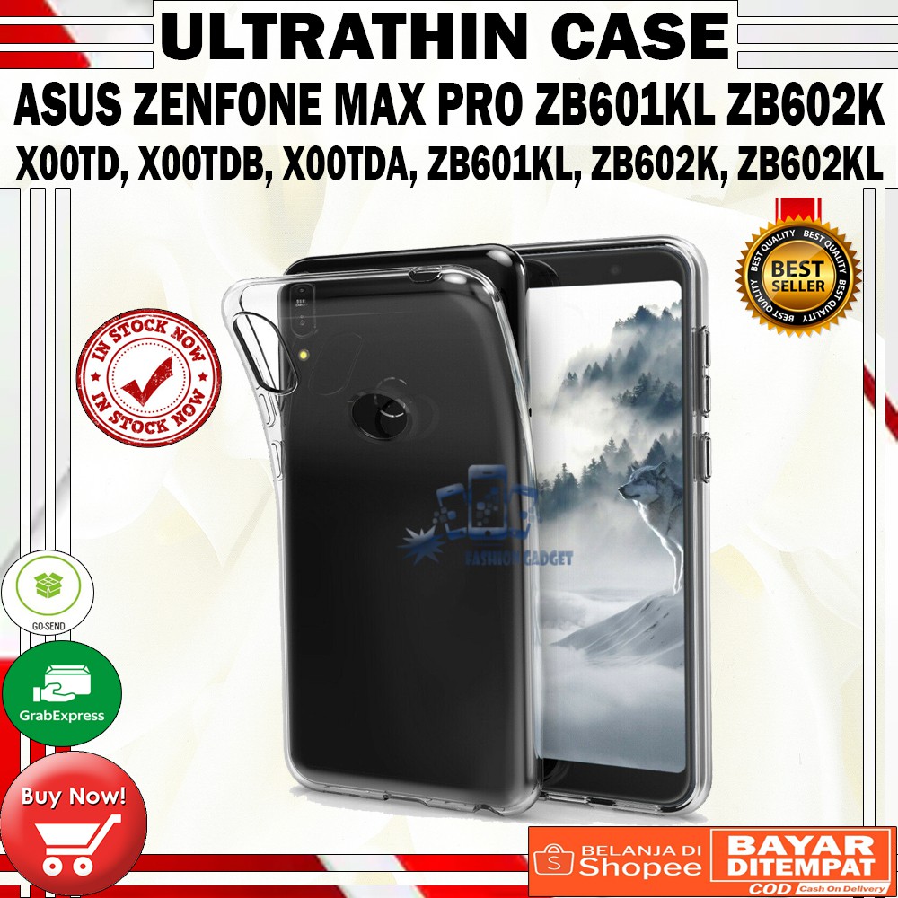 Ultrathin Asus Zenfone Max Pro M1 ZB601KL ZB602KL X00TD Ultra Thin / Silikon / Case Transparant / Casing Asus Zenfone