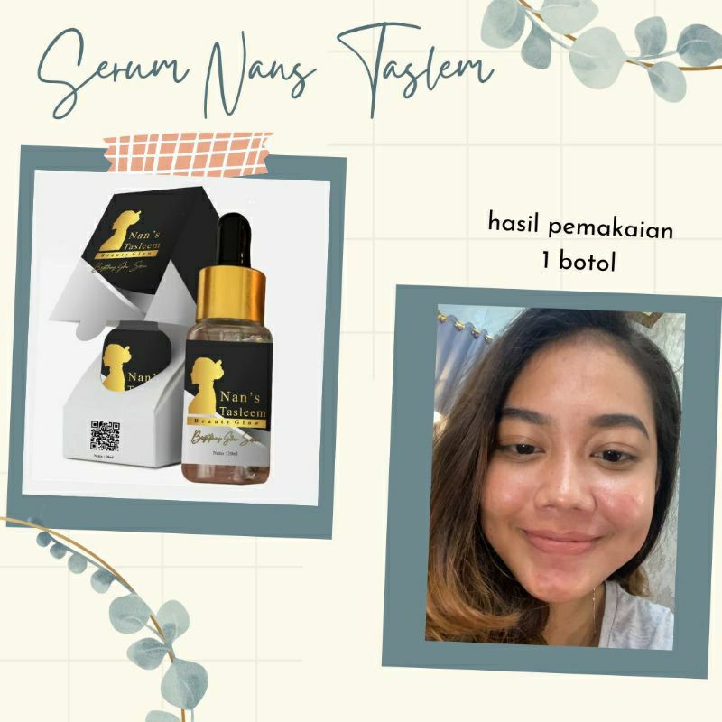 SERUM JERAWAT/FLEK/GLOWING SERUM AMPUH NANS BEAUTY NANS TASLEEM BEAUTY GLOW