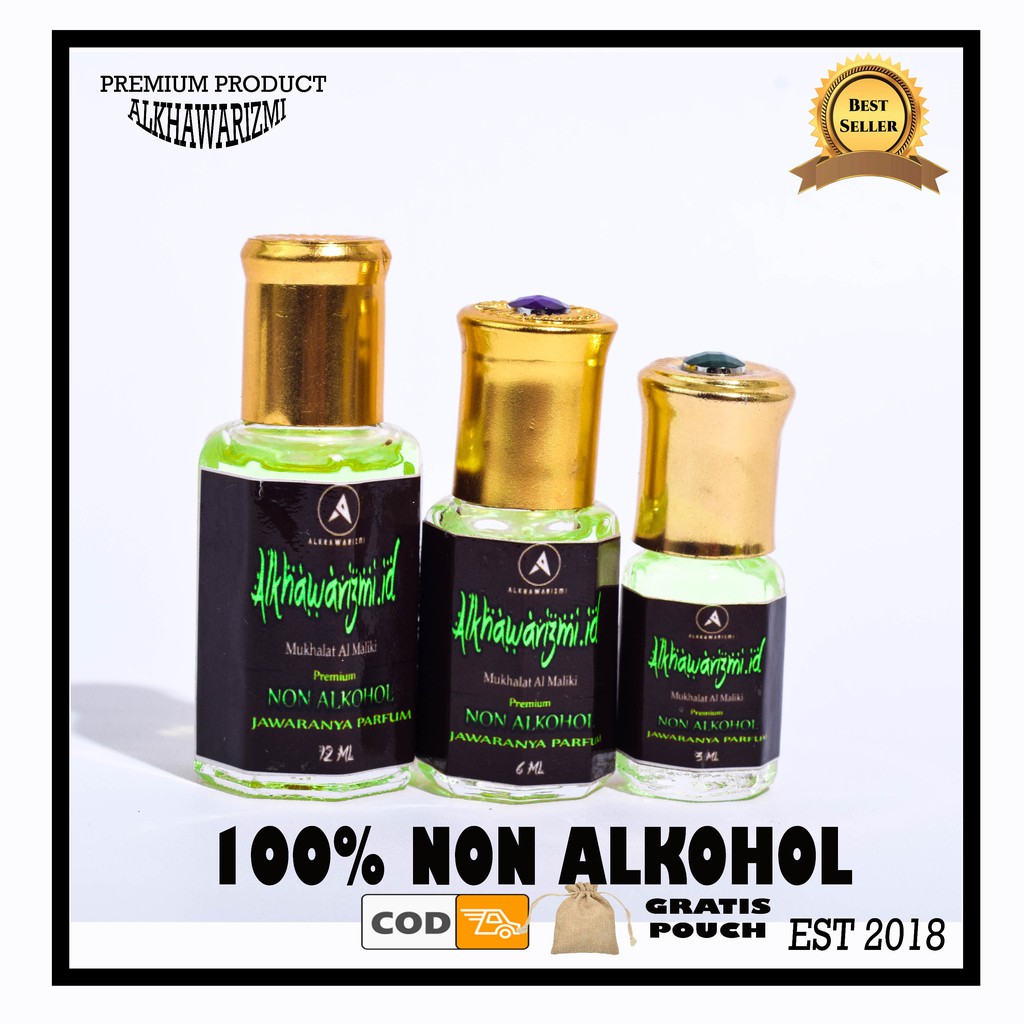 Minyak Wangi Non Alkohol inport Arab untuk Shalat Mukhalat Al-Maliki
