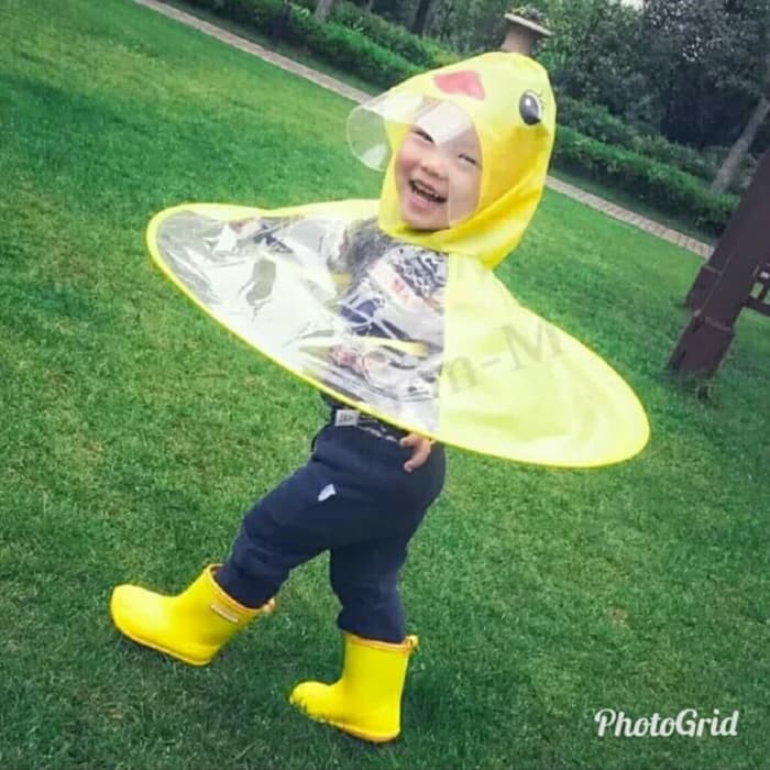 Langsung Order Jas hujan anak UFO/payung lipat kepala UFO anak Terlaris