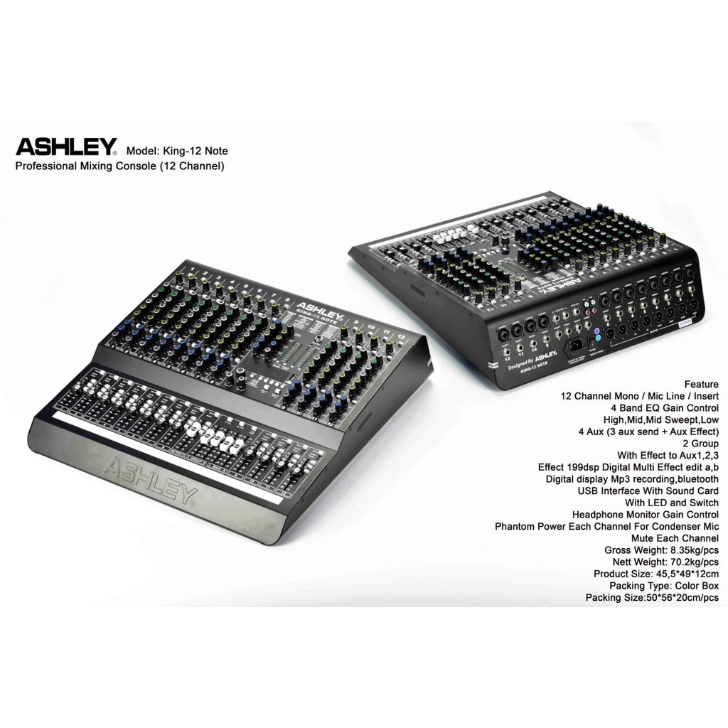 MIXER ASHLEY KING12 NOTE KING12 NOTE KING 12NOTE
