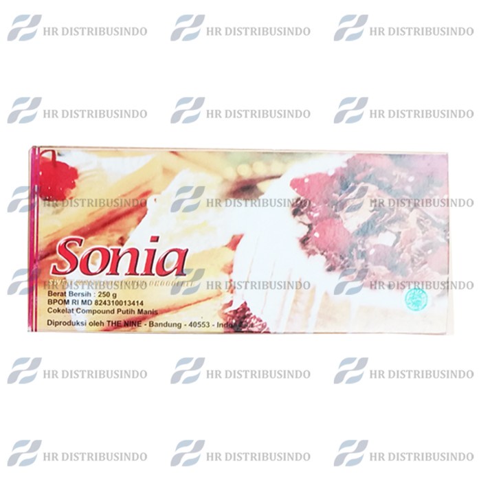 

Coklat blok Sonia White kemasan 250 gr