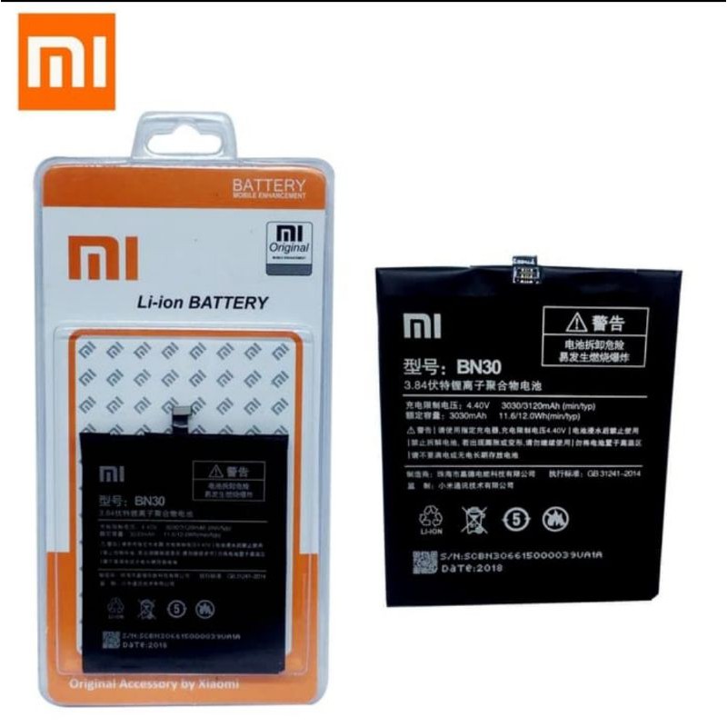 baterai batre xiaomi redmi 4A bn30 original