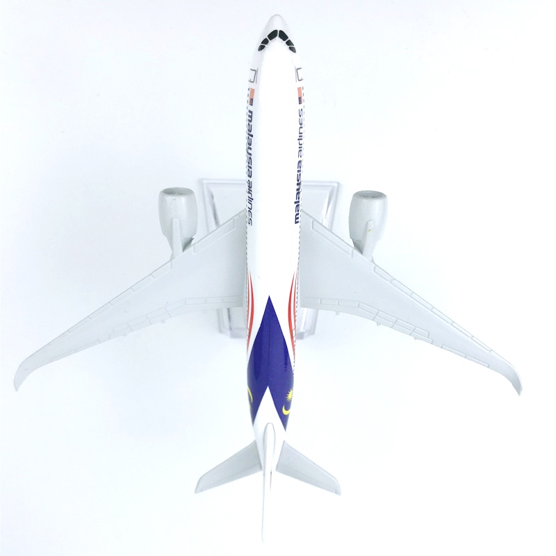 Miniatur Diecast Pesawat Terbang Malaysia Airlines A350 Bahan Alloy Ukuran 16CM Dengan Stand Display