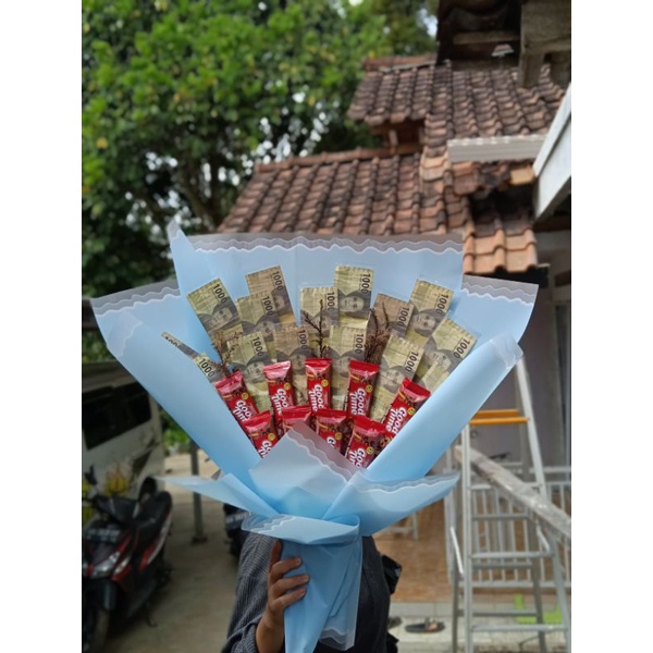 

money bouqueet mix snack