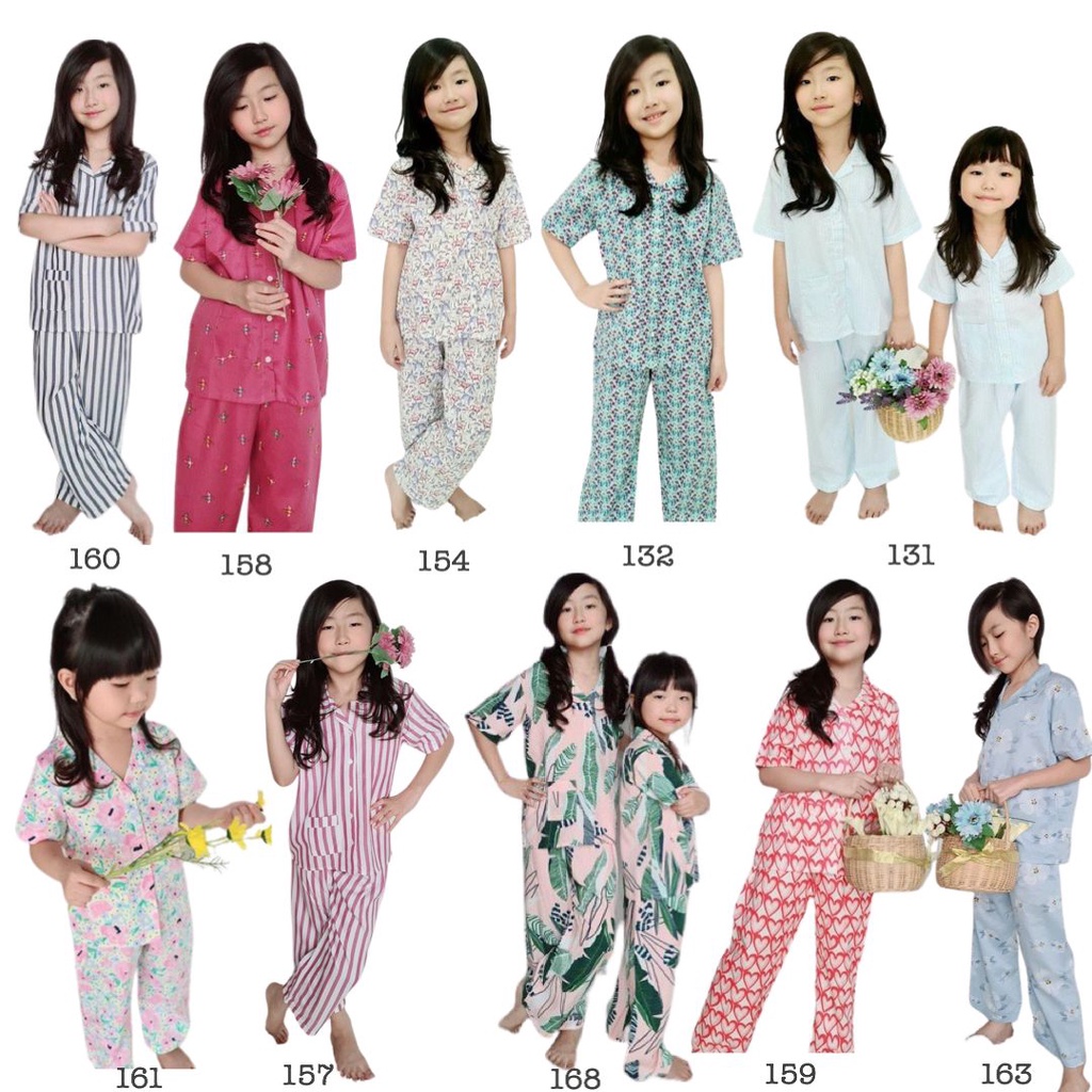 Piyama Anak Rayon/Piyama Anak Perempuan Rayon/Piyama Anak Cewek Rayon/Piyama Anak Katun/Piyama Anak 