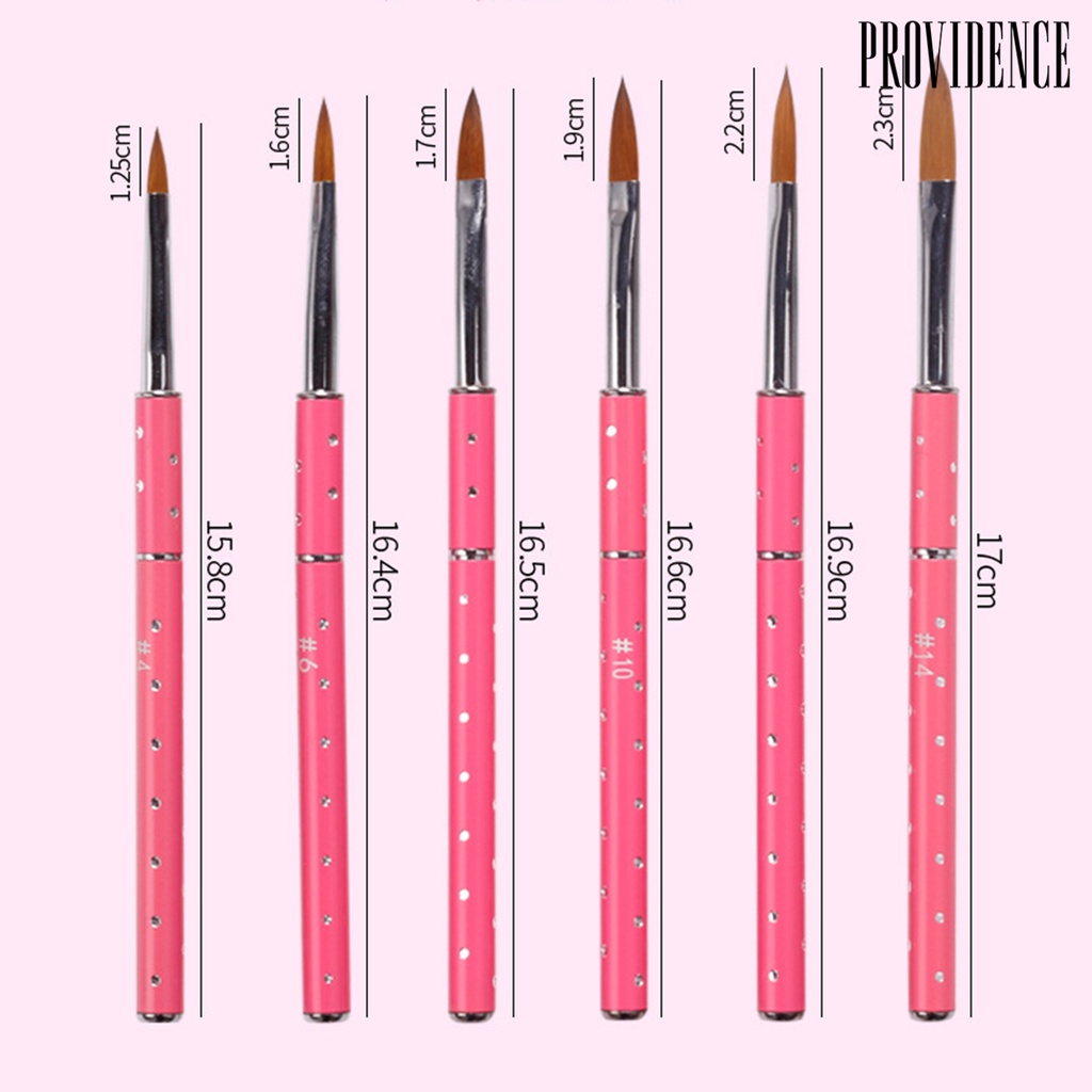 Providence Nail Brush Eco-friendly Flexible Bristles Nylon Wool DIY Manicure Brush Nail Art Pen Tool for Women