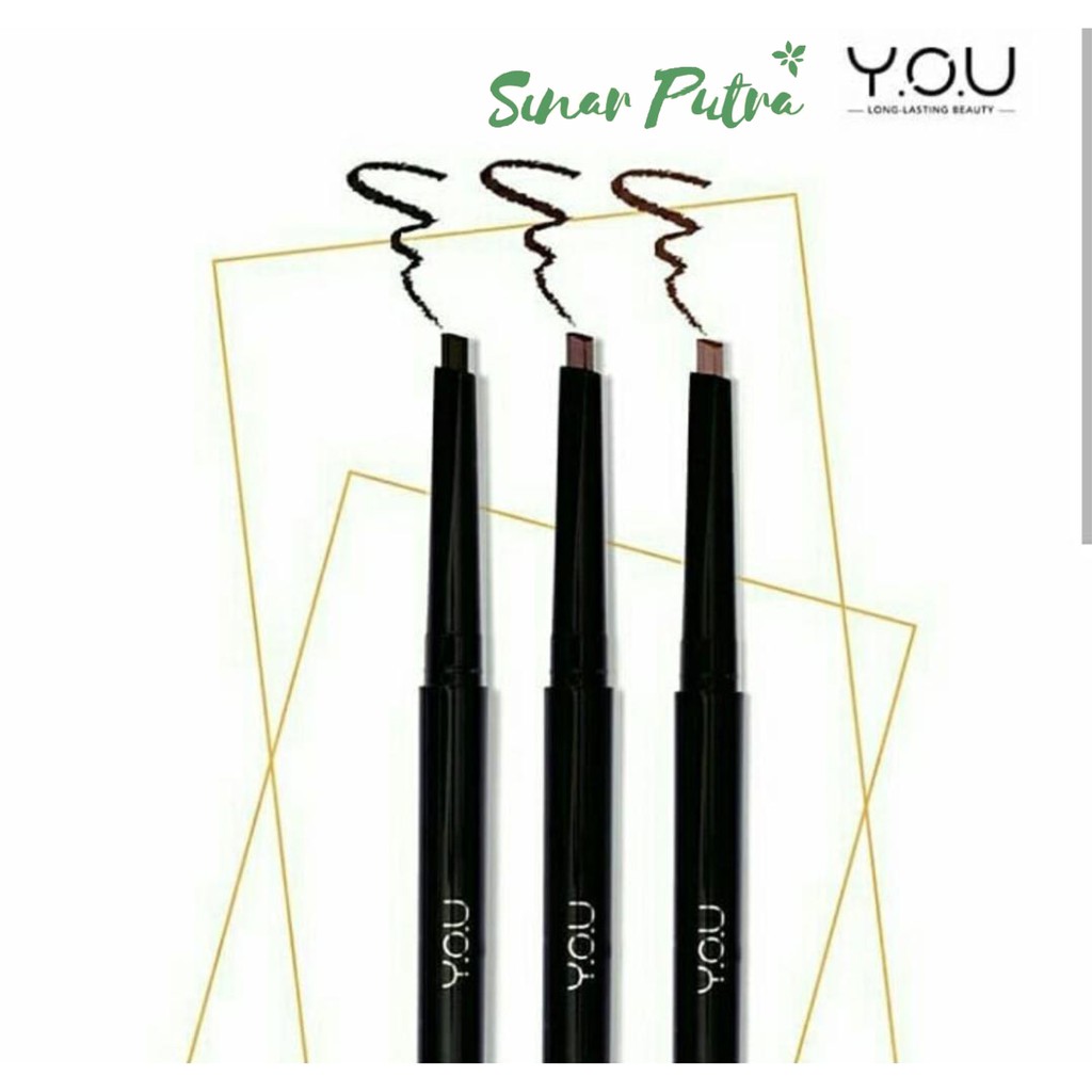 Y O U Dual Eyebrow Styler Pensil Alis Eye Brow YOU 