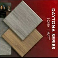 Keramik 50x50 Doff Motif Serat Kayu Daytona Brown dan Grey Kw3