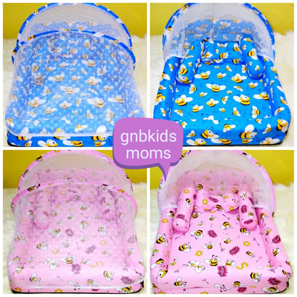 Paket Kasur Bayi kolam Kelambu Set Baru Lahir Murah | Produk Perlengkapn Tempat Tidur Baby