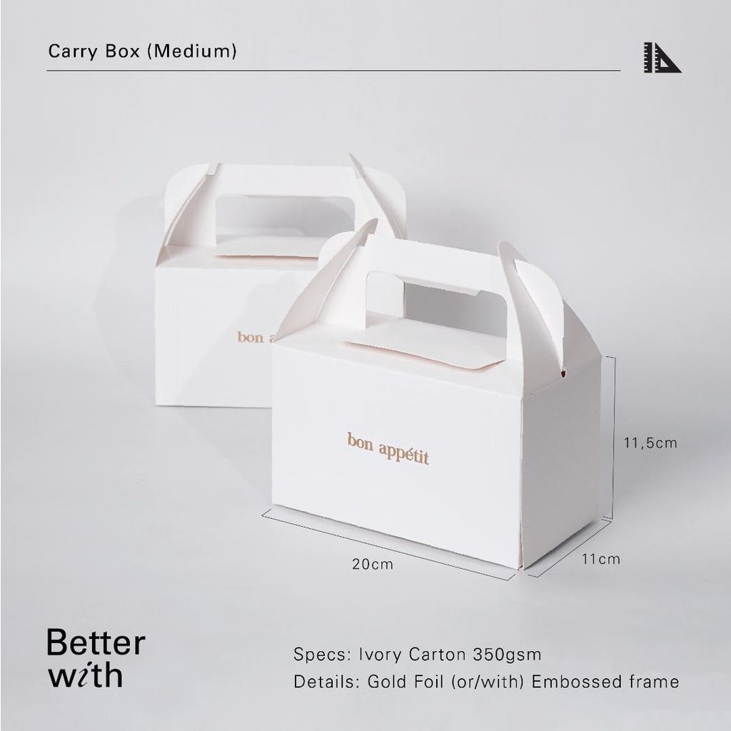 gable box medium uk. 20 X 11 X 11,5 cm (isi 10 pcs)