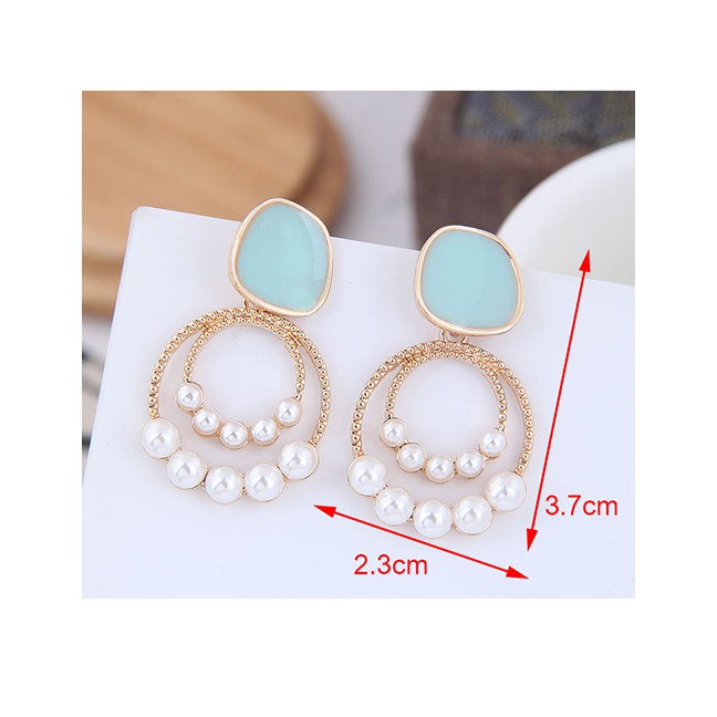 LRC Anting Tusuk Fashion Pearl Female Earrings A58810