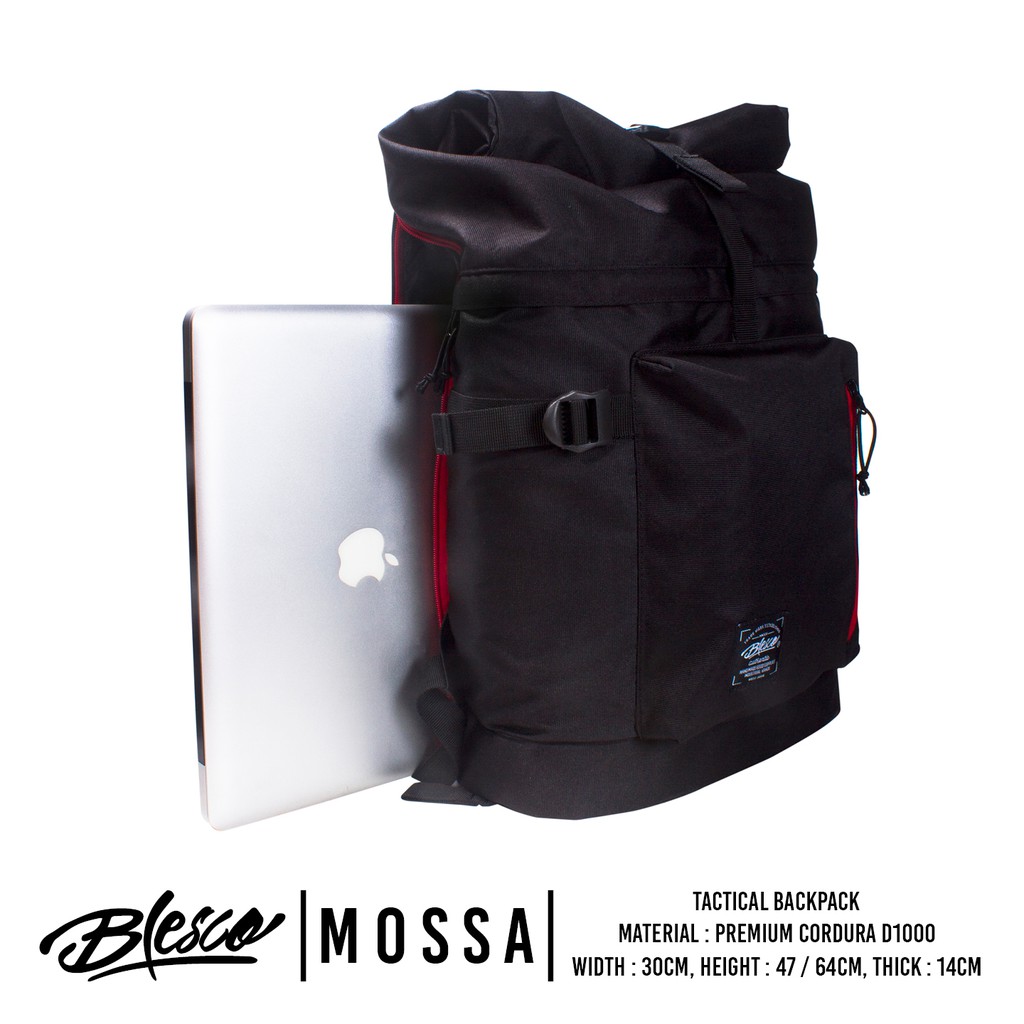 Tas Punggung Traveling Outdoor Laptop Hitam