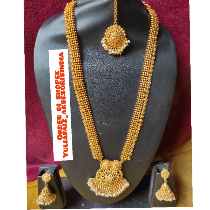 Kalung dubai/kalung panjang/kalung gold/kalung wanita/kalung india/perhiasan india