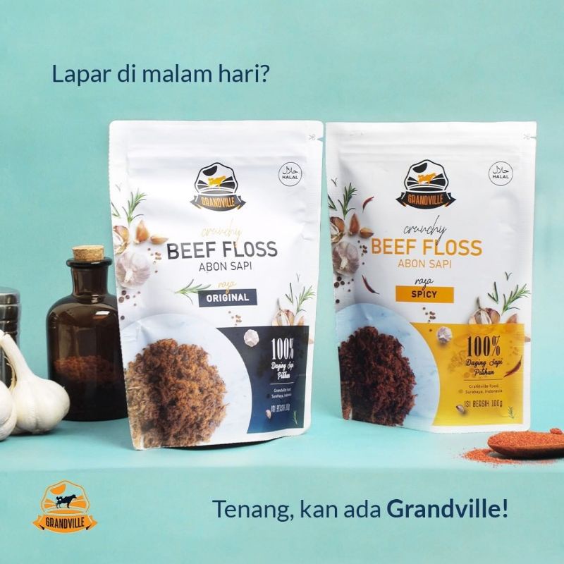 

Grandville Abon Sapi Crunchy 100g Tanpa Pengawet dan MSG