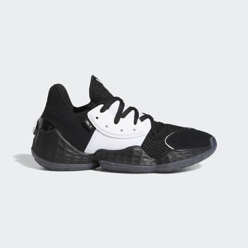 Adidas Junior Harden Vol.4 Basketball Shoes Black White Original