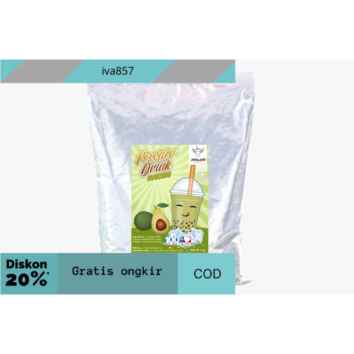 

PROMO rasa buah Avocado Alpukat Bubuk Minuman Javaland 1kg GRATIS ONGKIR